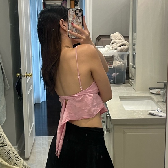 ZARA pink tie top 💕 - Picture 4 of 6